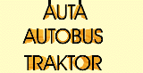Cars, bus, tractor